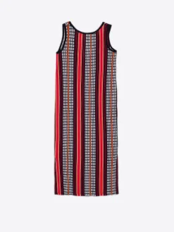 Vilagallo Vestido Cindy Italian Multicolor Stripes Outlet