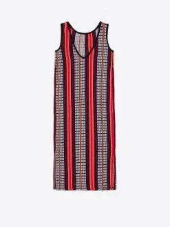 Vilagallo Vestido Cindy Italian Multicolor Stripes Outlet