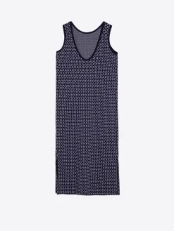 Vilagallo Vestido Cindy Navy Geo Knit Fashion