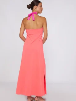 Vilagallo Vestido Daniela Orange Fluor Knit Cheap