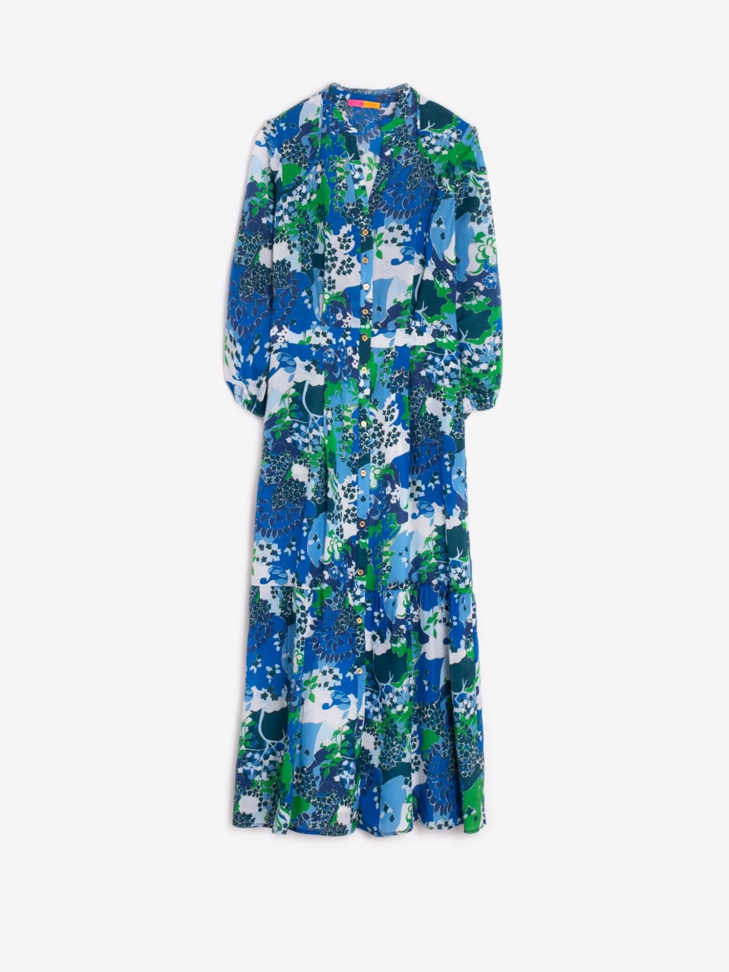 Vilagallo Vestido Estampado Blue Blossom Best Sale