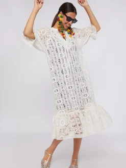 Vilagallo Vestido Guipour Interior Rayas New