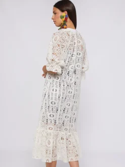 Vilagallo Vestido Guipour Interior Rayas New