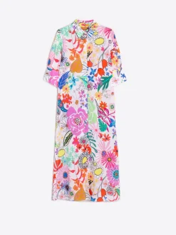 Vilagallo Vestido Izzy Maxi Watercolour Flower Cheap