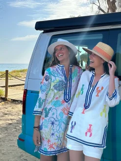 Vilagallo Vestido Kaftan Estampado Sirena Cheap
