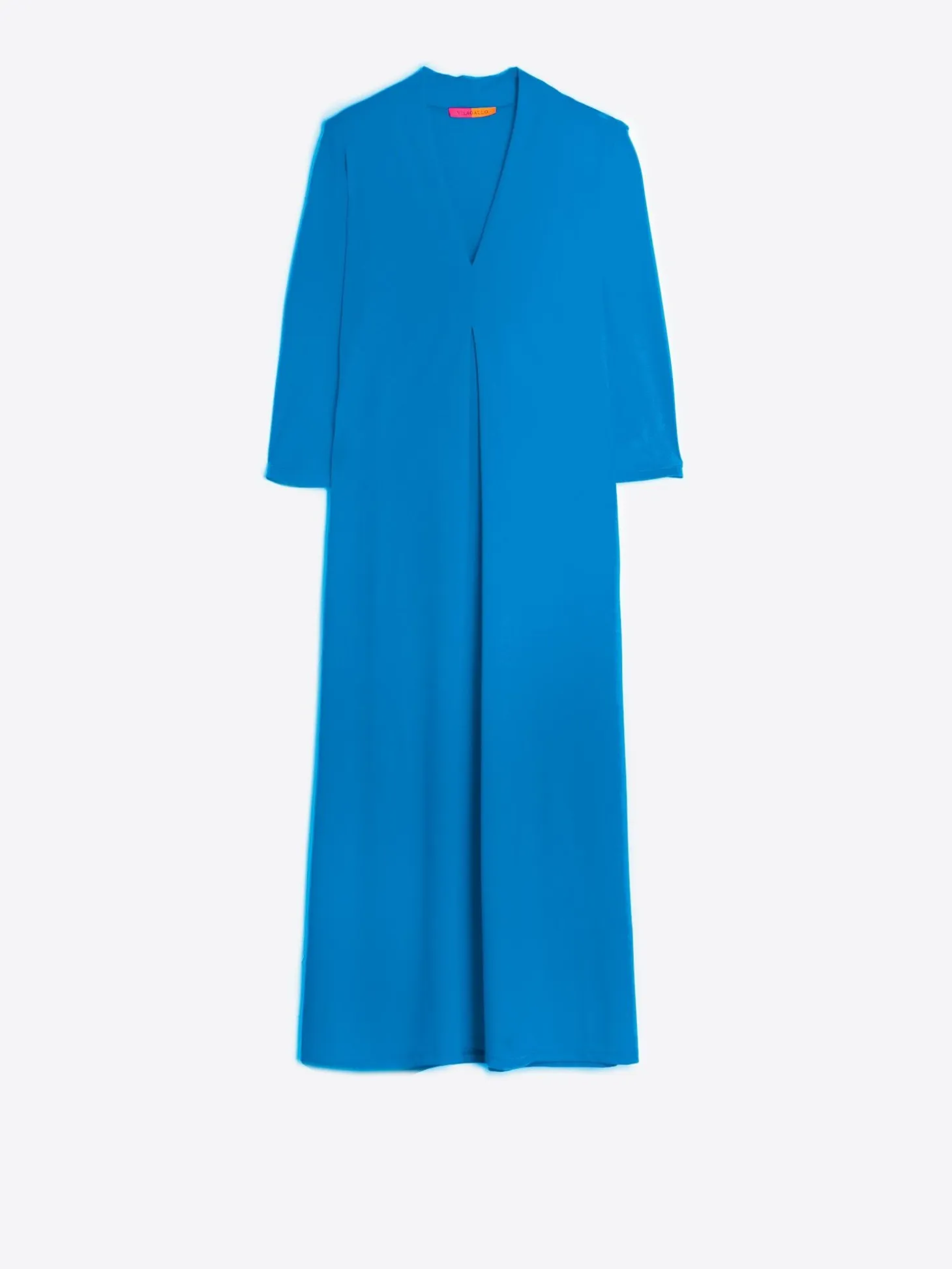 Vilagallo Vestido Punto Azul Santinado Hot