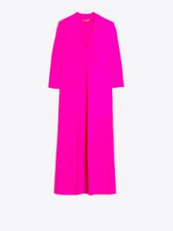 Vilagallo Vestido Punto Elastico Rosa Fluor Shop