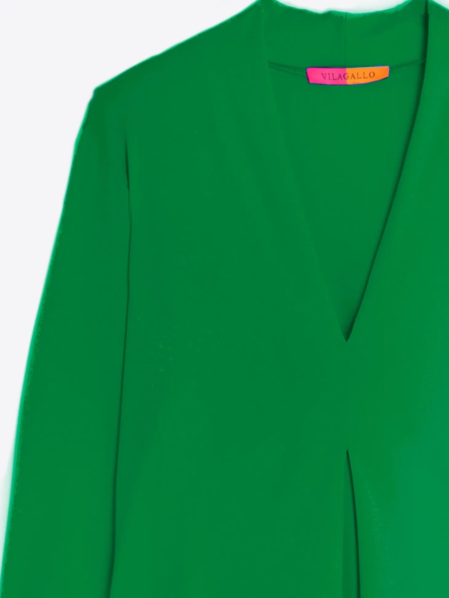 Vilagallo Vestido Punto Elastico Verde Clearance