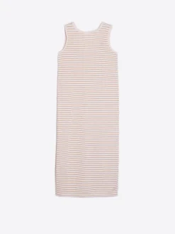 Vilagallo Vestido Punto Rayas Oro Cheap