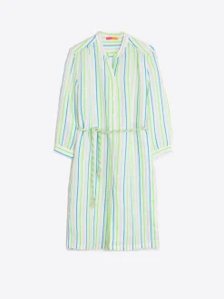 Vilagallo Vestido Rayas Neon Azul Verde Outlet