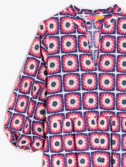 Vilagallo Vestido Tammy Crochet Estampado Hot