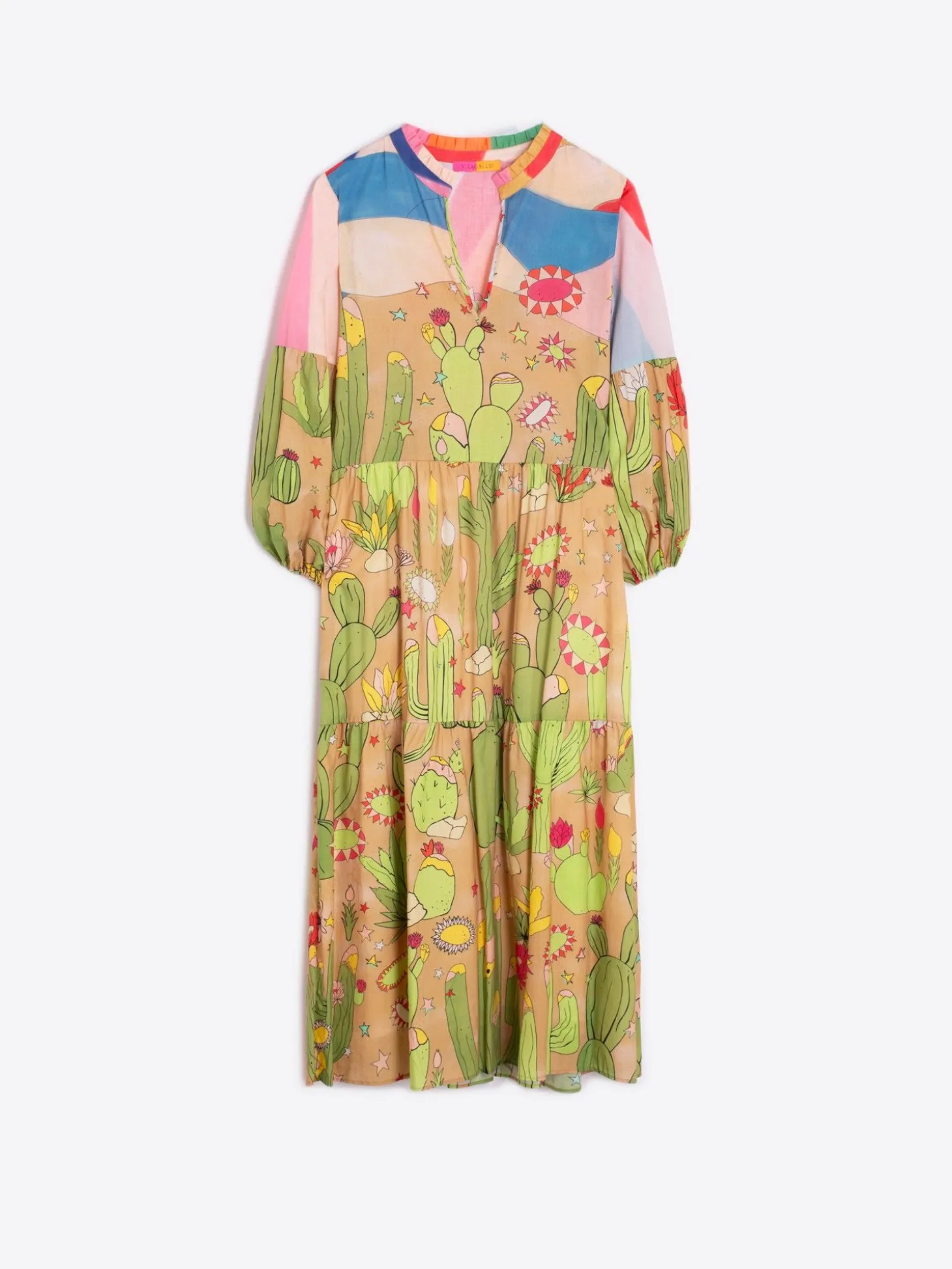 Vilagallo Vestido Tammy Desert Print Cheap
