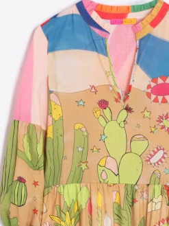 Vilagallo Vestido Tammy Desert Print Cheap