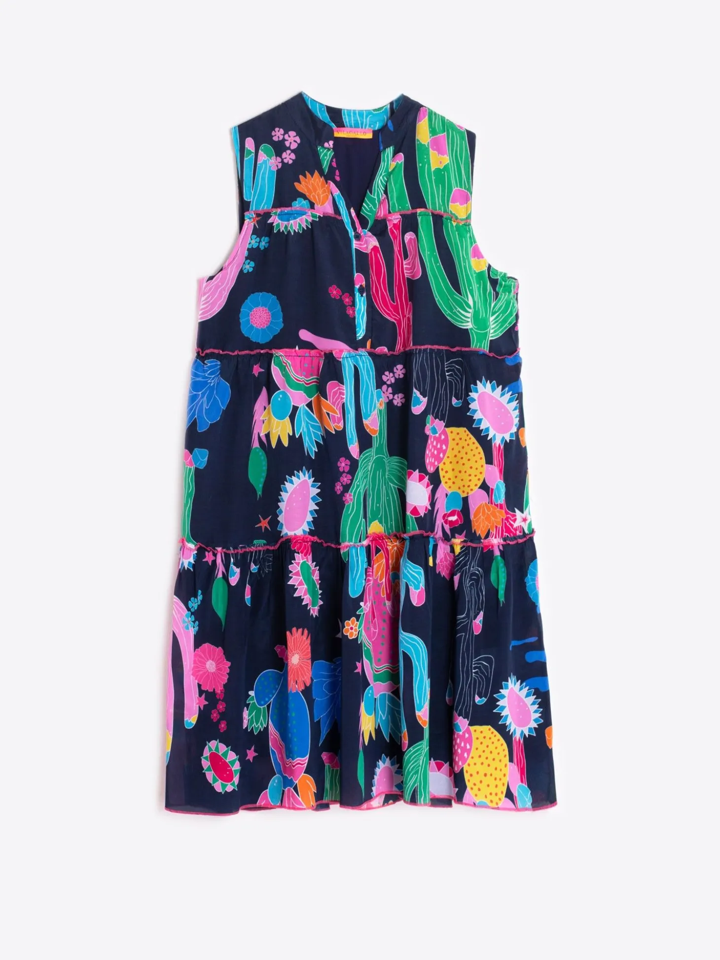 Vilagallo Vestidovolentes Estampado Cactus New